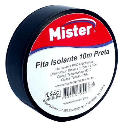 FITA ISOLANTE MISTER LUX 05m