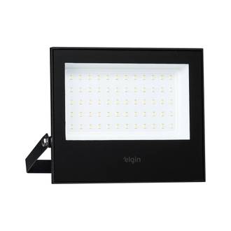 REFLETOR LED 100W BIVOLT 6500K - 48RLED100GP0 - PRETO - UN - ELGIN