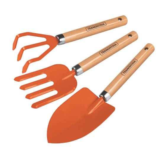 JOGO PARA JARDINAGEM 3 PEÇAS TRAMONTINA REF. 78100/801