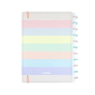 CADERNO INTELIGENTE GRANDE CIGDP5060 - ARCO-IRIS PASTEL - UN - CADERNO INTELIGENTE