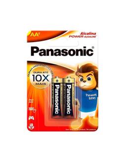 PILHA ALCALINA PEQUENA AA C/2 - LR6-2BT480 - UN - PANASONIC