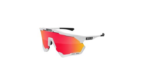 OCULOS SCICON AEROSHADE XL BRANCO LENTE VERMELHO 