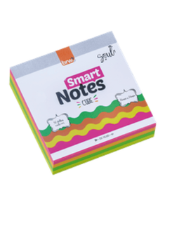 BLOCO ANOTACOES SMART NOTES 200F - 76X76 C/5 NEON BA7602  - UN - BRW