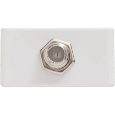 MÓDULO TRAMONTINA TOMADA TV SAT COAXIAL DIRETA REF. 57115/042 BRANCO