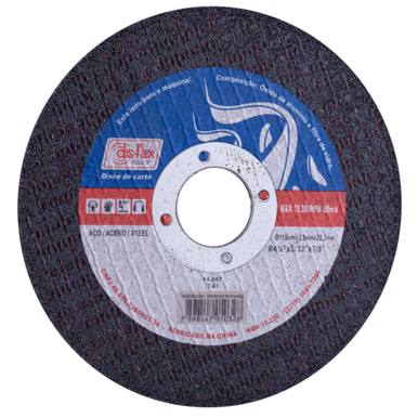 DISCO DE CORTE PARA ACO DISFLEX 115MM X 2,5MM X 22,2MM