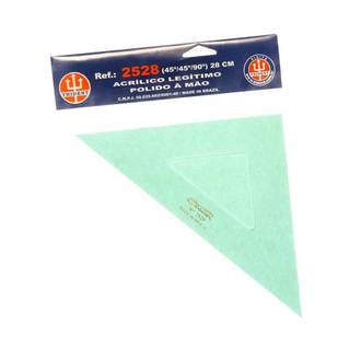 ESQUADRO S/ESCALA ACRILICO 45 28CM - 2528 - UN - TRIDENT
