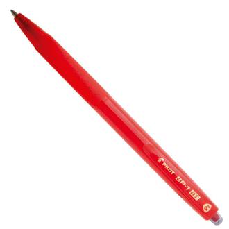 CANETA ESFEROGRAFICA BP-1 RT 1,0MM - VERMELHO - CX 12 - PILOT