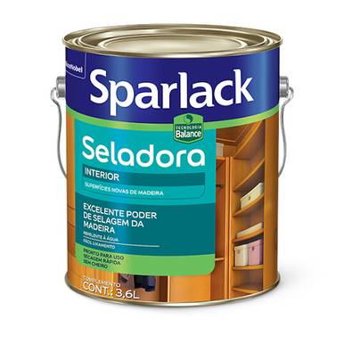 SELADORA PARA MADEIRA BASE ÁGUA SPARLACK 3.6L
