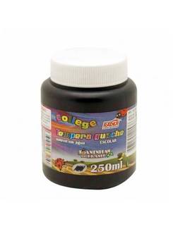 TINTA GUACHE 250ML  - PRETO - UN - RADEX