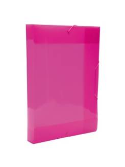 PASTA ELASTICO PLASTICA 4CM OFICIO - 0257 - ROSA PINK - UN - DELLO
