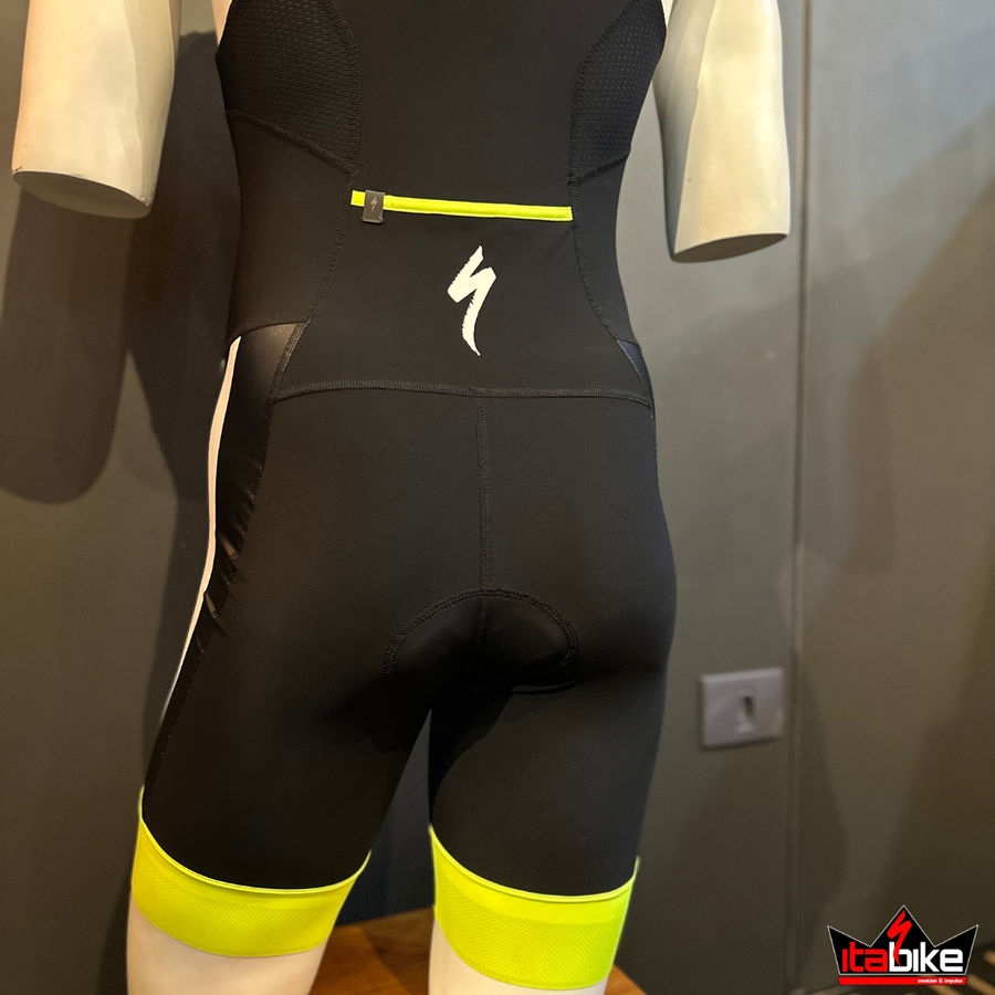 Macaquinho Specialized Triathlon Preto e Amarelo