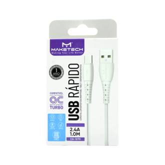 CABO USB - USB TIPO C 1M - 2.4 CA-127C - BRANCO - UN - MAKETECH