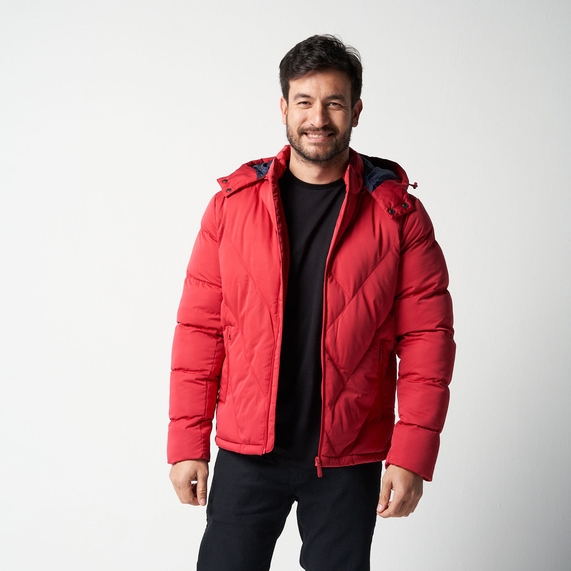 JAQUETA MASCULINA MATELASSÊ VERMELHA PADRÃO