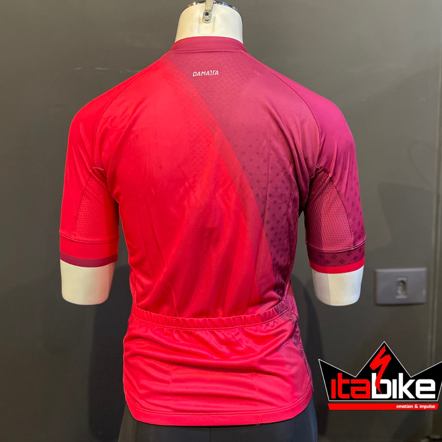 Camisa Damatta Bike Chamois Preta e Rosa