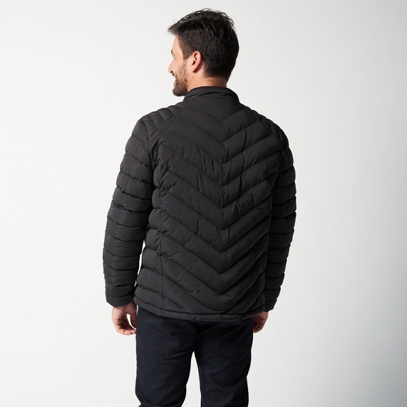 JAQUETA MASCULINA MATELASSÊ COLORS PRETA PADRÃO
