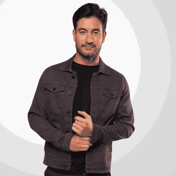 JAQUETA MASCULINA PADRÃO MOLETOM CHUMBO