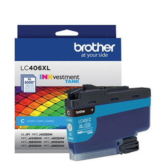 CARTUCHO DE TINTA 406XL CIANO LC406XLCS - UN - BROTHER