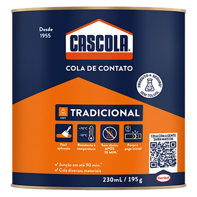 COLA DE CONTATO TRADICIONAL CASCOLA - SEM TOLUOL 195g