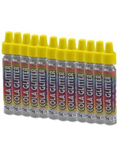 COLA COLORIDA C/GLITER 23G - PRATA - CX 12 - ACRILEX