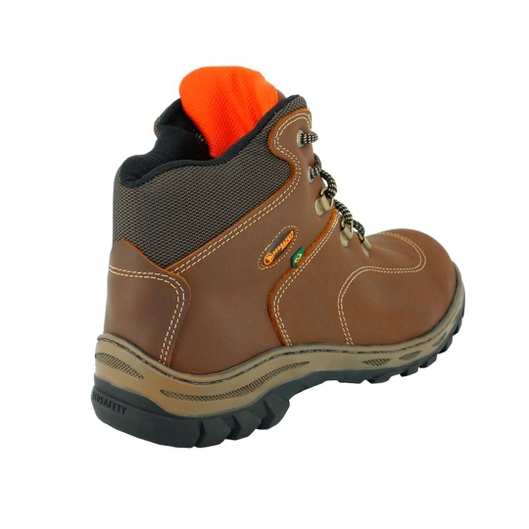 BOTA ADVENTURE DE TRILHA UNISEX EM COURO PS-410 ECOSAFETY MARROM