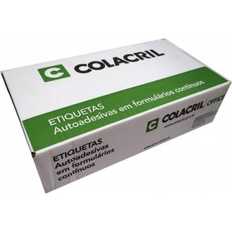 ETIQUETA P/FORMULARIO CONTINUO 3039 - 26X15 - 5 - UN - COLACRIL