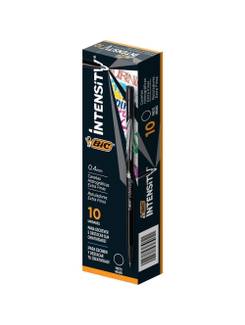 CANETA INTENSITY 0,4MM - PRETO - PCT 10 - BIC