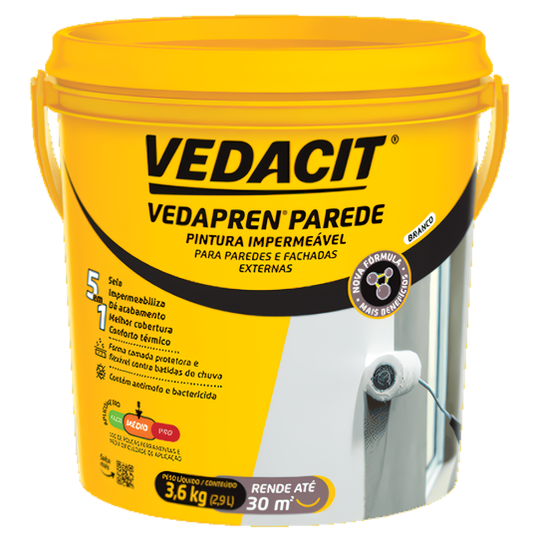 VEDAPREN PAREDE BRANCO 3.6L