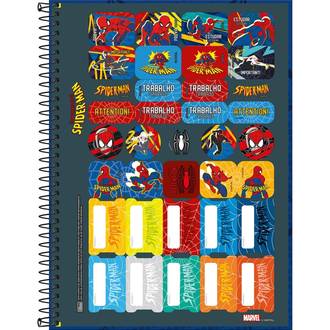CADERNO UNIV CAPA DURA 1X1 80FLS - 367001 - SPIDER MAN - PCT 4 - TILIBRA