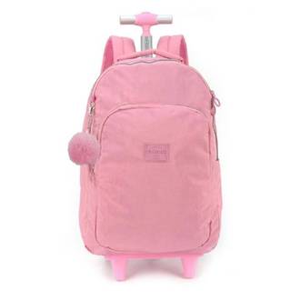MOCHILA C/RODAS CRINKLE MC51610UP - ROSA - UN - LUXCEL