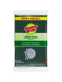 ESPONJA MULTIUSO C/4 - SCOTCH-BRITE - UN - 3M