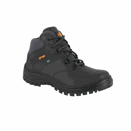 BOTA ADVENTURE DE TRILHA UNISEX EM COURO PS-410 ECOSAFET PRETO