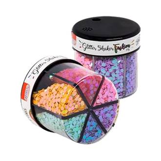 GLITTER SHAKER FASHION 60G C/6 CORES - GL0401 - UN - BRW
