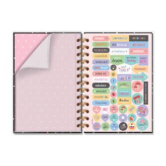 AGENDA ESPIRAL M JARDIM CORES 6204 - UN - FINA IDEIA