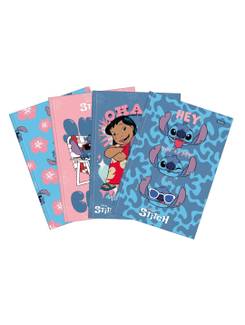 CADERNO BROCHURAO CAPA DURA 80FLS - 4065262 - STITCH - PCT 5 - FORONI