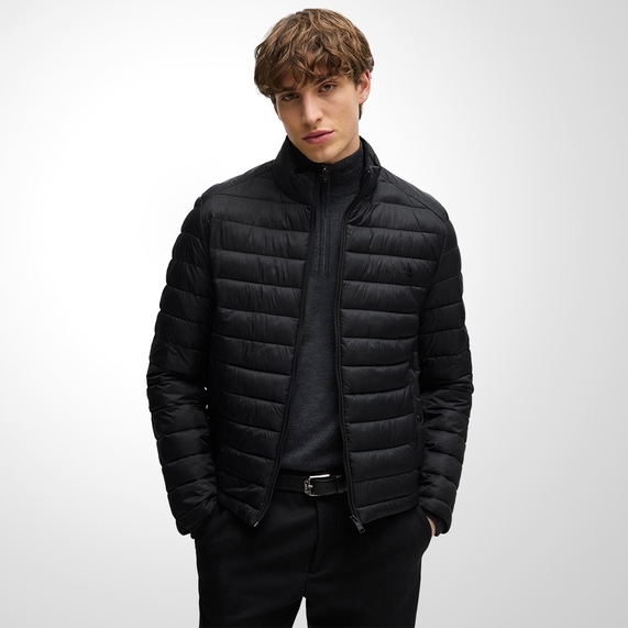 JAQUETA HUGO BOSS MASCULINA REPELENTE A ÁGUA PRETA