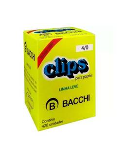CLIPS GALVANIZADO N.4/0 C/420 500G - UN - BACCHI