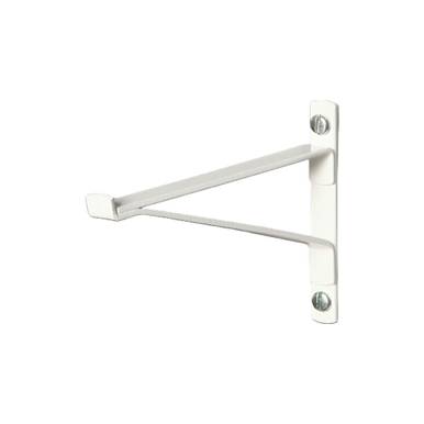 SUPORTE PARA PRATELEIRA PV FLEX PARA VIDRO (Par) Acabamento: Branco. 077 x 100 mm - Ref: 4