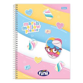 CADERNO UNIV CAPA DURA 1X1 80FLS - 3370258 - FINI - UN - FORONI