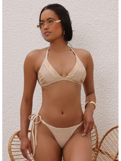 BIQUÍNI TOP CALCINHA DE AMARRAR NUDE COLEÇÃO PURO AMOR DROP 1 VAN1803