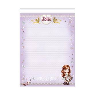 CADERNO COLADO PAPEL CARTA 50FLS - 395421 - JOLIE - UN - TILIBRA
