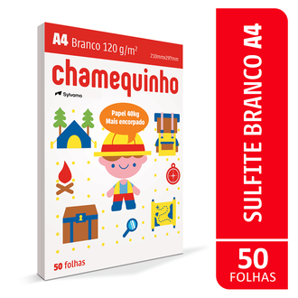 PAPEL CHAMEQUINHO 120G 50FLS - A4 - UN - CHAMEX