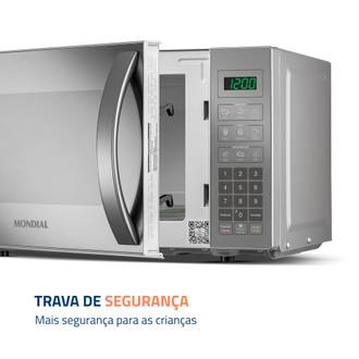 MICRO-ONDAS 21 LTS 127V MO-01-21-E - CINZA/ESPELHADO - UN - MONDIAL