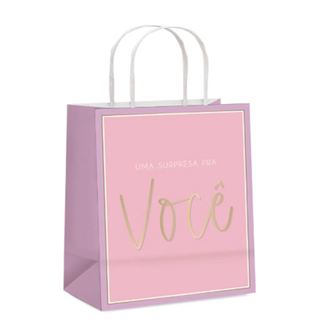 SACOLA DE PAPEL ROMANTICA/FEM SORTIDO-14000743 - 32x26,5x13 G - UN - CROMUS