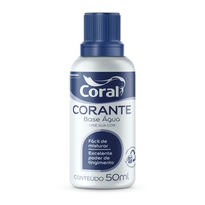 CORANTE CORAL 50ml AZUL