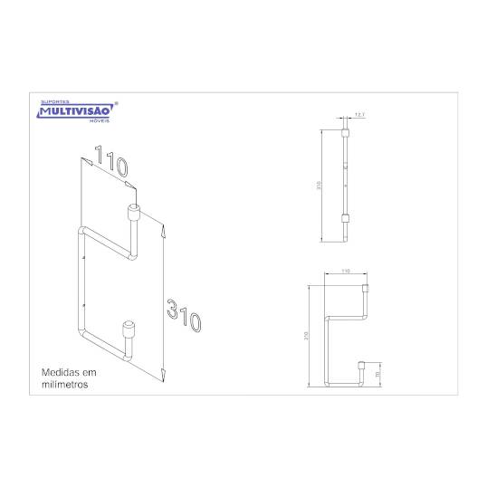 GANCHO MULTIUSO MULTIVISÃO G11 BRANCO