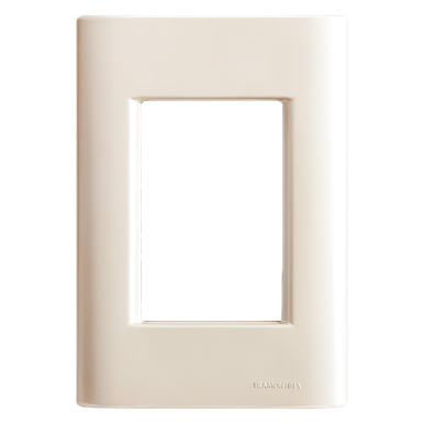 Placa 3 Postos 4x2 Tramontina Giz Pérola sem Suporte PEROLA