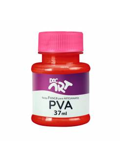 TINTA PVA FOSCA 37ML  - VERMELHO FOGO - CX 12 - DAC