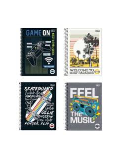 CADERNO UNIV CAPA DURA 20X1 320FLS - PEPPER - UN - TILIBRA