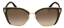 Óculos de Sol PR 56TS DHO3D0 Prada: Estilo Contemporâneo com Lentes Espelhadas