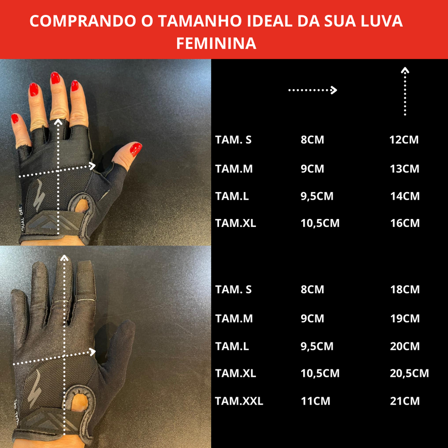 Luva Specialized Dedo Curto BG Grail Feminina Marrom